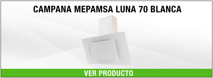 Campana Extractora Luna 90 Blanca MEPAMSA