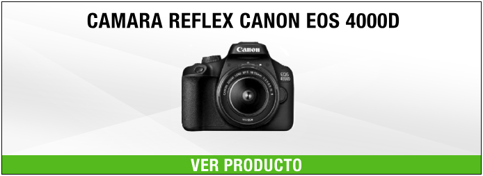 cámara réflex canon eos 4000d