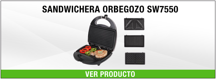 sandwichera Orbegozo SW7550 700-800W