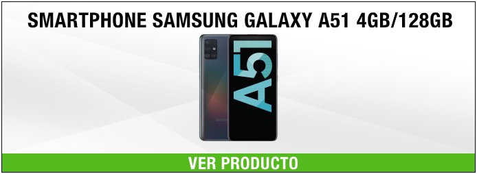 smartphone Samsung Galaxy A51 4Gb/128 GB Negro