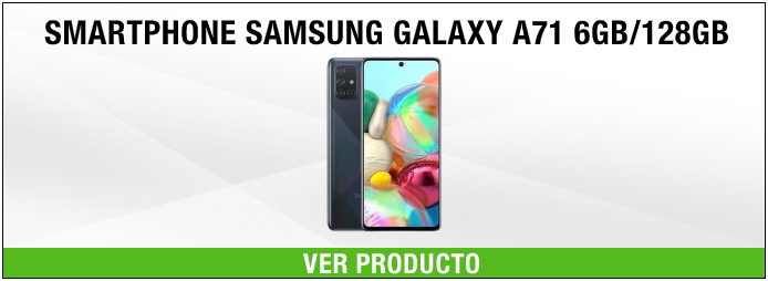 Smartphone Samsung Galaxy A71 6GB/128GB Azul