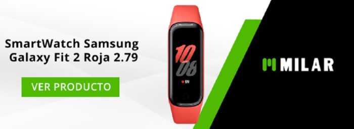 SmartWatch Samsung Galaxy Fit 2 Roja 2.79