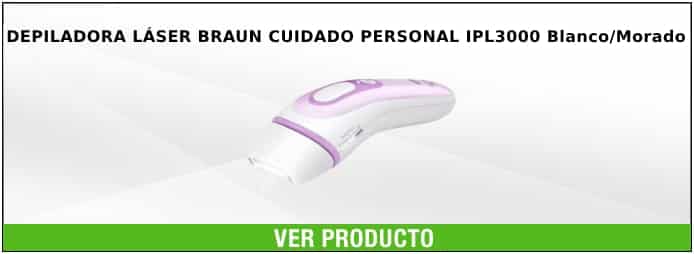 depiladora láser Braun Cuidado personal IPL 3000 Blanco/Morado