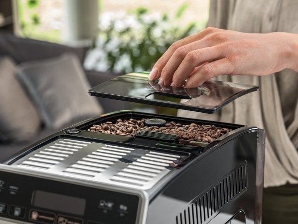 deposito cafe cafetera superautomática Delonghi Autentica