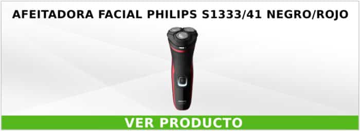 Afeitadora Facial Philips S1333/41 Negro/Rojo