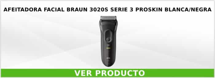 Afeitadora Facial Braun 3020s Serie 3 ProSkin Blanca/Negra