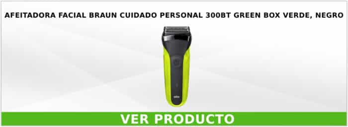 Afeitadora Facial Braun Cuidado personal 300BT GREEN BOX Verde, Negro