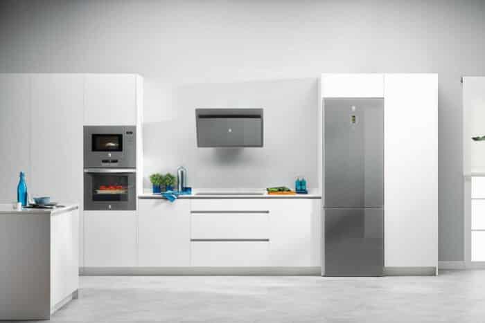 frigorífico con puerta de cristal