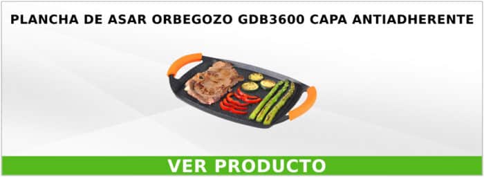 Plancha de asar Orbegozo GDB3600 capa antiadherente