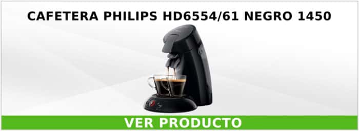 Cafetera Philips HD6554/61 Negro 1450