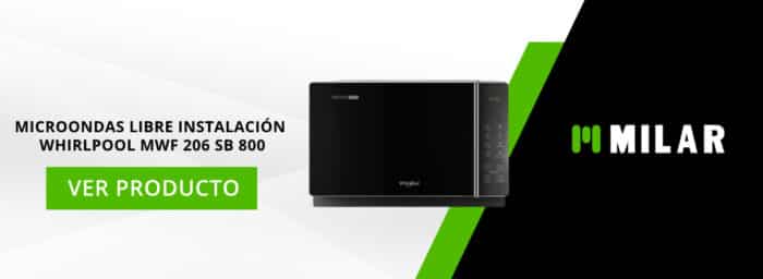 Microondas Libre Instalación Whirlpool MWF 206 SB 800