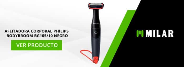 Afeitadora Corporal Philips Bodygroom BG105/10 Negro
