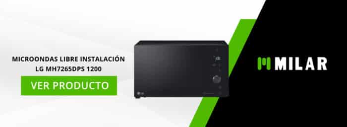 microondas libre instalación LG MH7265DPS