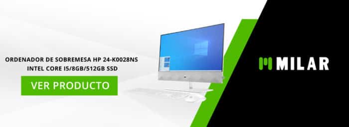 Ordenador de sobremesa HP 24-K0028NS intel Core I5/8GB/512GB SSD