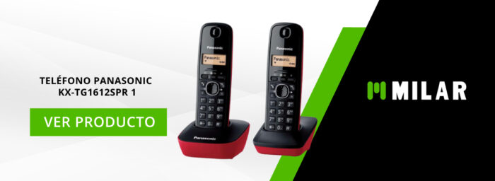 Teléfono Panasonic KX-TG1612SPR 1