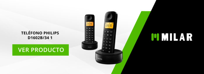 Teléfono Philips D1602B/34 1