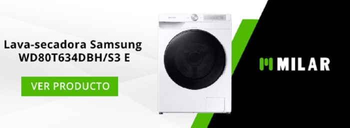 Lava-secadora Samsung WD80T634DBH/S3 E