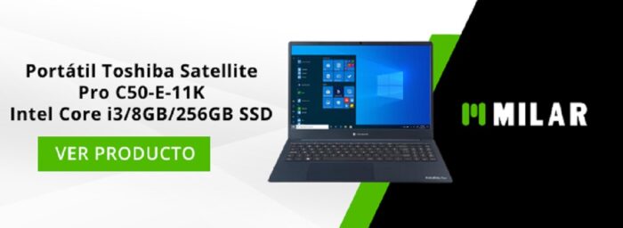  ordenador Toshiba Pro C50-E-11K I3 8GB 256GB