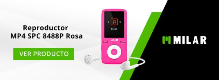 Reproductor MP4 SPC 8488P Rosa