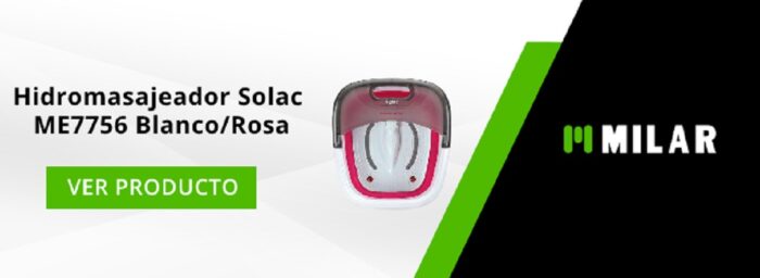 Hidromasajeador Solac ME7756 Blanco/Rosa