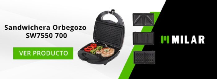 Sandwichera Orbegozo SW7550 700