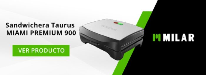 Sandwichera Taurus MIAMI PREMIUM 900