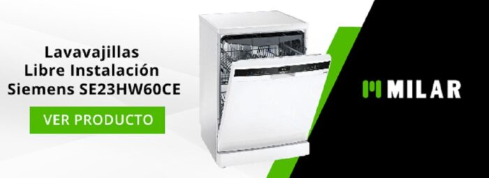 Lavavajillas Libre Instalación Siemens SE23HW60CE