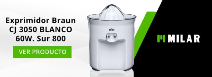 Exprimidor Braun CJ 3050 BLANCO 60W. Sur 800 