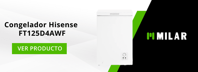 arcón Hisense FT125D4AWF clase energética F de 95 litros de capacidad