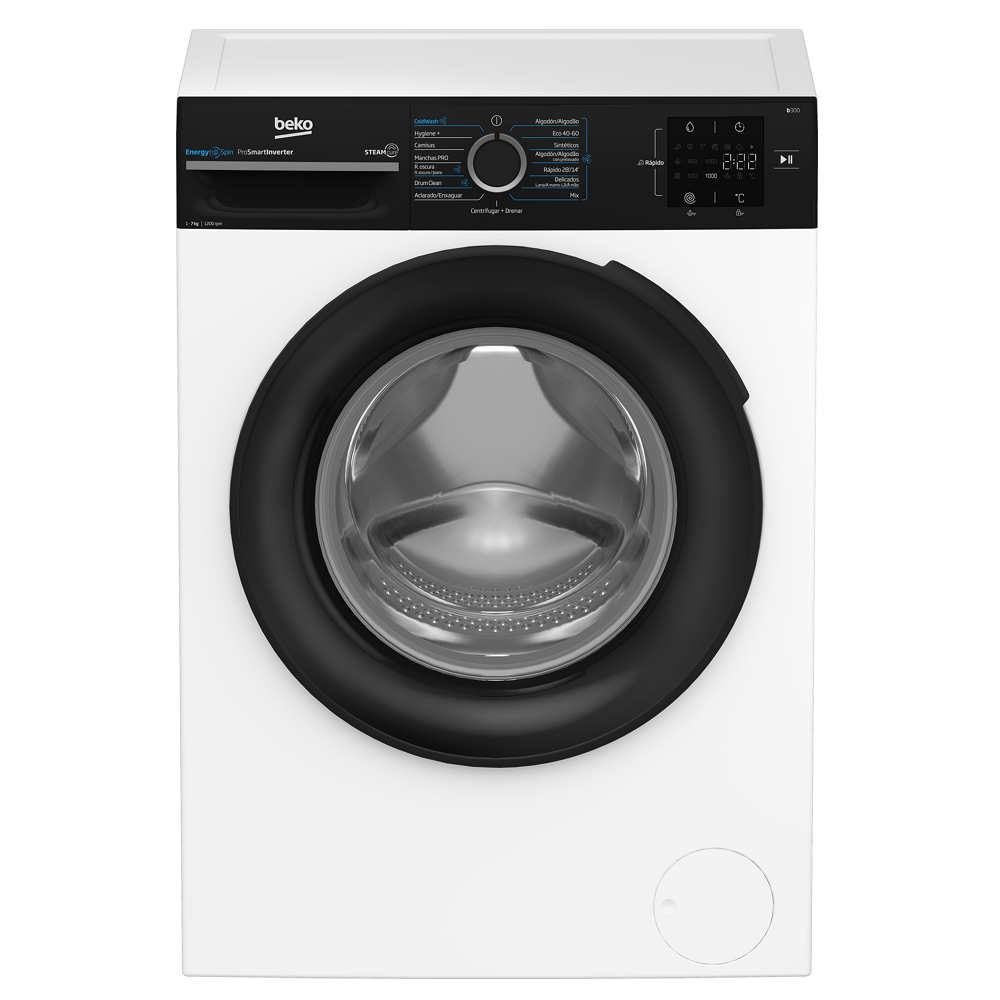 Lavadora carga frontal Beko BM3WFU3721WB