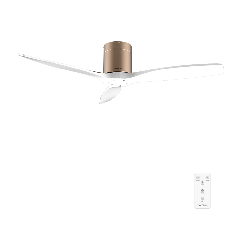 Ventilador de techo Cecotec ENERGYSILENCE AERO 5400 CLASSIC GOLD&WHITE