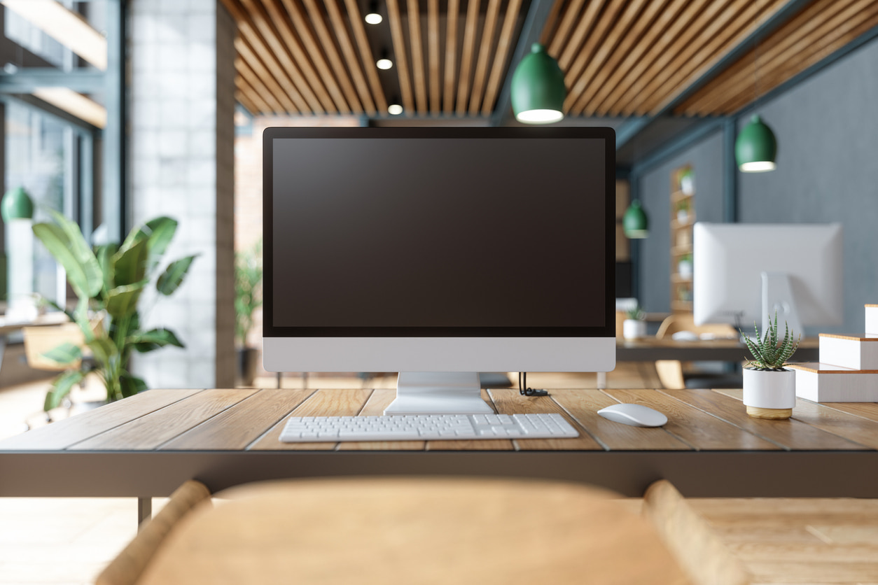 Una pantalla HDMI integrada en un set-up.